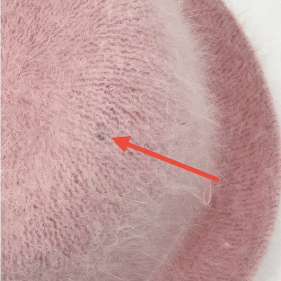 Soft Pink Angora Rabbit Hair Blend Bucket Hat - Picture 5 of 7